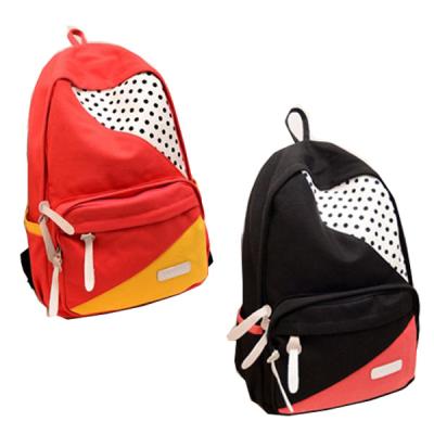 China Fashionable Large Durable Backpacks For High School Students , Red / Black / Yellow for sale