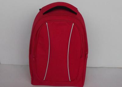 China Casual Red 600D Polyester Backpack Unique College Backpacks for Girls for sale