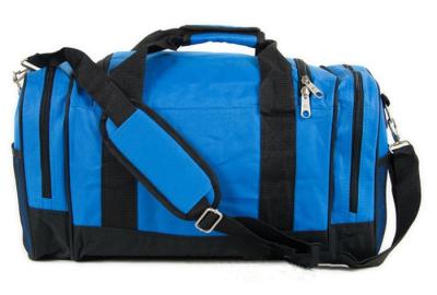 China Blue High End Mens Large Travel Duffel Bags Durable Custom Made for sale