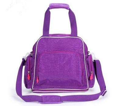 China Washable Small Baby Essentials Diaper Bag For Boys and Girls , Purple for sale