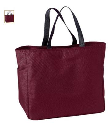 China Wine Red Recycle Girls Large Microfiber Tote Bag with Hot Transfer Printing for sale