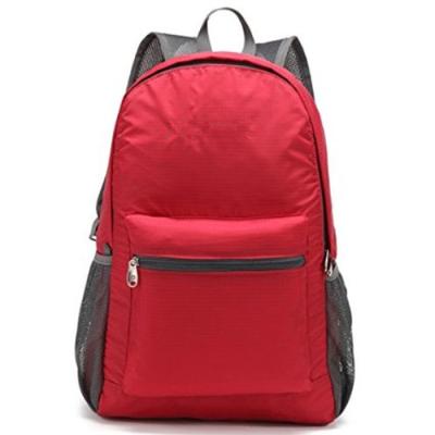 China Custom Stylish Economic High School Backpacks Red for Outdoor Travel for sale