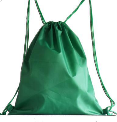 China Low Price Drawstring Backpack Bag For Gifting Lightweight Backpack Travel Rucksack Day Bag Green for sale