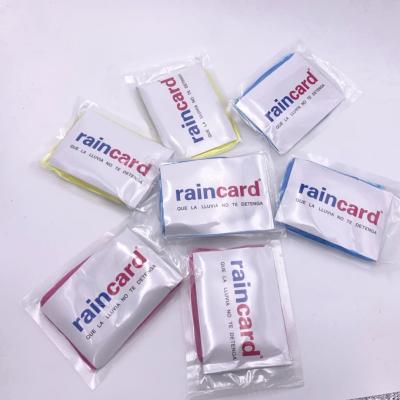 China Adult Disposable Bachelorette Raincoats Mini Rainwear China Pocket Raincoat Raincoat Raincard Ponchos for sale