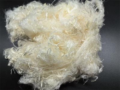 China Fibra PPS de polifenileno sulfuro blanco con un 30% de elongación y excelente resistencia a la llama en venta