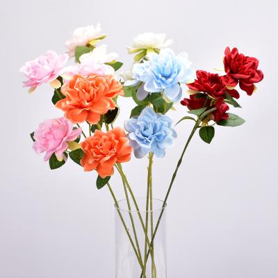 China Simulation DREA 3 High Branches Flower Bouquet Yiwu Cheap Artificial Flower For Home Decor for sale