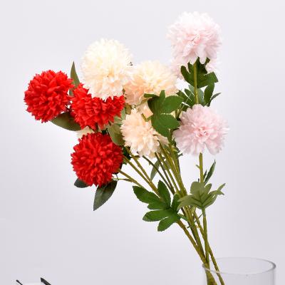 China High simulation DREA 66cm 3 decorative flower dandelion flowers for wedding decoration for sale