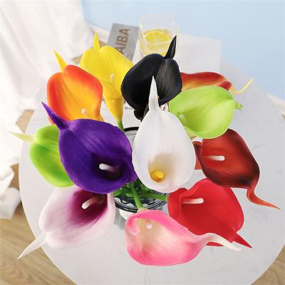 China Natural Touch DREA Calla Lily Artificial Flowers For Wedding Real Latex Bridal Touch Bouquet Party Home Decoration for sale