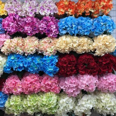 China Good quality 5 high branches factory wholesale price DREA Yiwu simulation hydrangea artificial flowers for wall decoration for sale