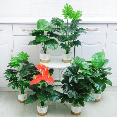 China Indoor Outdoor Wedding Potted Centerpieces Table Decorations High Simulation DREA Artificial Plants for sale