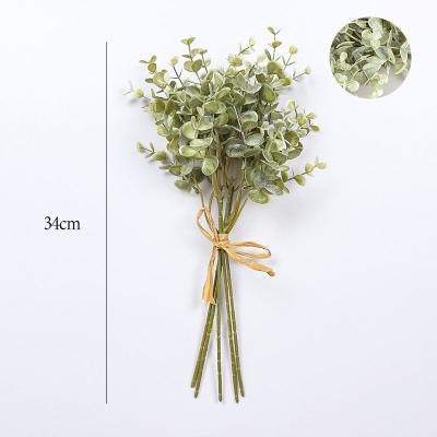 China High Simulation DREA 5 Stems Bundle Artificial Eucalyptus Plant For Wedding Decoration for sale