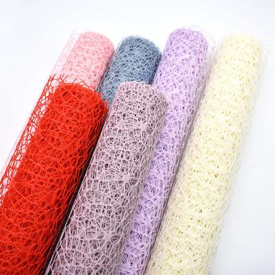 China Durable DREA Flower Wrapping Mesh Spider Net Up-to-date Floral Package Paper Roll For DIY Flower Bouquet for sale