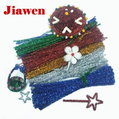 China DIY Educational Toys Assorted Color Craft Twinkle Chenille Tinsel Stems for sale