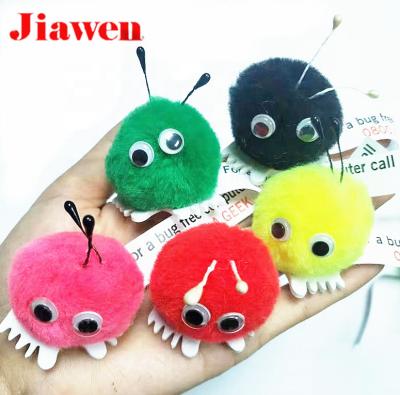 China Soft Customize Kids Kid Pompoms DIY Toy Wuppies For Festival for sale