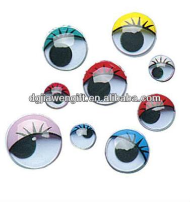 China Googly Eyes Craft Accessories Black/White Eyelash Free Sample for sale