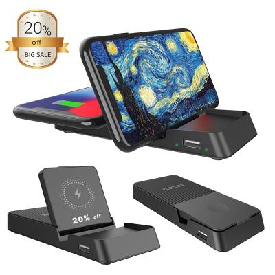 China Qi 30% Off Amazon Price Portable 3 in 1 Multifunctional QI Wireless Charger 10W for QI Standard Products for sale