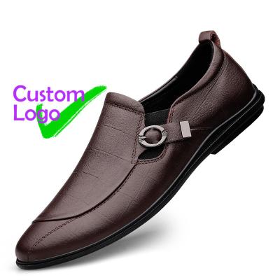 China Breathable Handcrafted Men Shoes Leather Lofars Small Casual Men's Work Genuine Leather Shoes Caballeros Open Men's Leather for sale