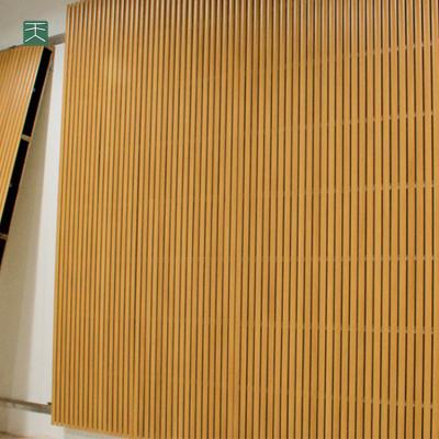 China Tiange Waterproof Studio Ceiling And Wall Sound Proof Decoration Aluminum Grooved Acoustic Panels For Office for sale