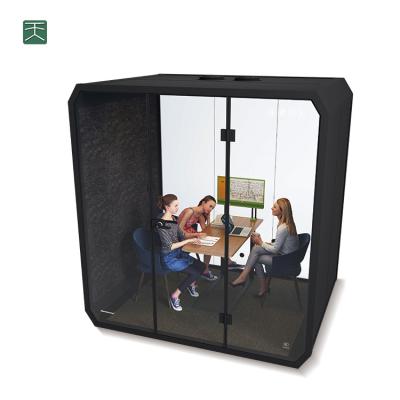 China TianGe Study Pod Sound Proof Interior Acoustic Mobile Sound Office Silent Insolated Recording Booth for sale