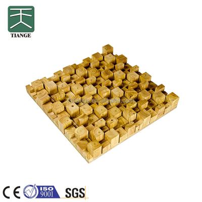 China TianGe Modern Acoustic Diffuser 3D Wooden Panel Sound Diffusers Manufacturer for sale