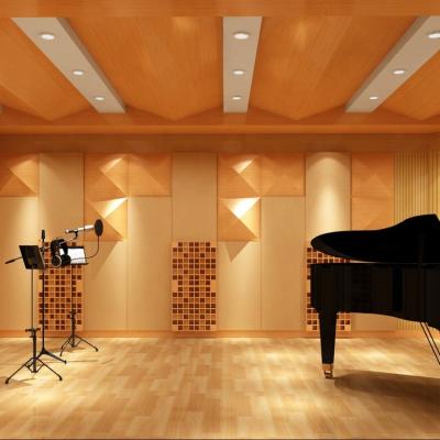 China Modern professional qrd 3D wooden wall diy TianGe Standard E0 sound diffuser reflector panel for Variety theaters for sale