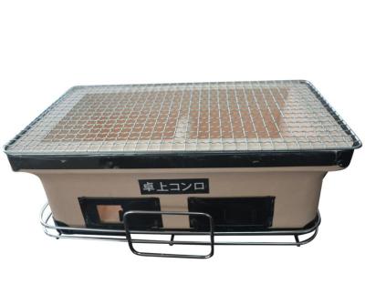 China 40.5cm Hout stak de Japanse Ceramische Hibachi Grill van Yakitori in brand Te koop