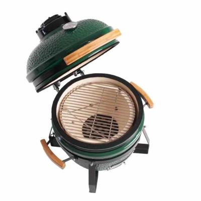 China Green Balcony 15 Inch Kamado Grill for sale