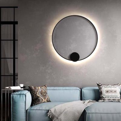 China Minimalist Wall mount circular corridor decorative lighting modern luxury hotel interior wall lamps indoor light for sale