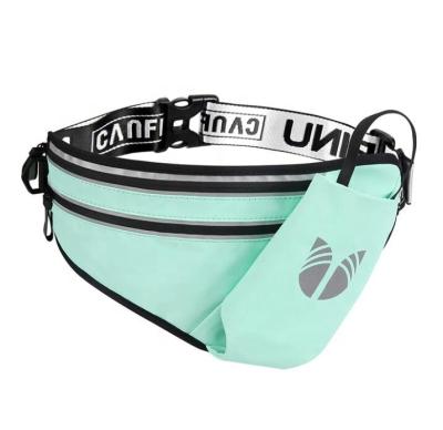 China With USB Outdoor Sports Purse Small Casual Cycling Fanny Pack Waist Lightweight Hiking Bag With Bottle Holder for sale