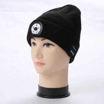 China High quality warm hat COMMON in the autumn winter night running led hat hat with music for sale