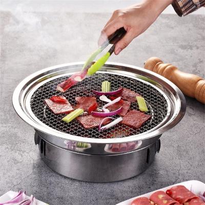 China Commercial BBQ Charcoal BBQ Grill Set Protable Grill / Outdoor Silver Color for sale