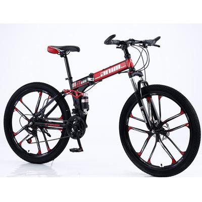 China High Carbon Steel Foldable Wheel Bike 21-30 Speed ​​Mountain Bike Outdoor Mountain Bike Bicycle for sale