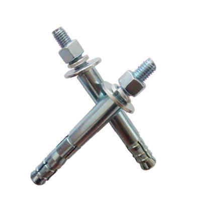 China Construction anchor bolt with nut screw m40 concrete spring bolt 39mm masonry fixing toggle sprice no dig ground sleeve anchor for metal for sale