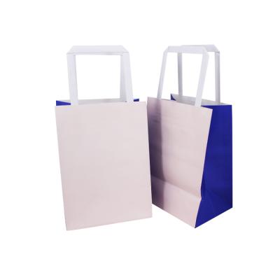 China Yilucai Custom Printed Cheap Shopping Recycled Paper Bags Materials Kraft Paper Bags For Cafe Food Grocery for sale