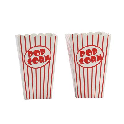 China Yilucai Logo Printed Wholesale Cheap Disposable Recyclable Custom Cardboard Popcorn Boxes Popcorn Packaging Paper Box for sale