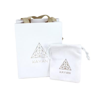 China High Grade Recyclable Cute Small Jewelry Kraft Recyclable Recycled Shopping Foil Bag Custom Logo Printed for sale