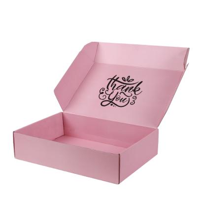 China Recyclable Custom Logo Printing Rose Cosmetic Corrugated Shipping Cardboard Ad Packaging Gift Box For Hair Extension for sale