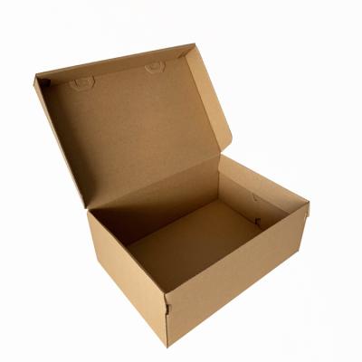 China Sports Safety Recyclable Folding Shoe Boxes With Logo Corrugated Custom Paper Packaging Packaging Shoe Box for sale