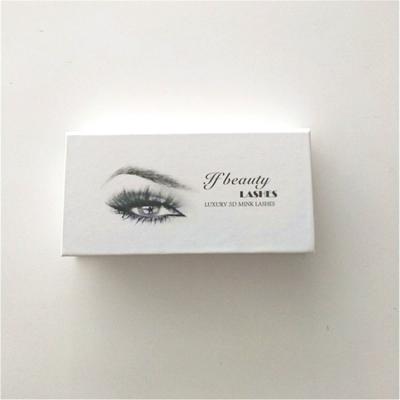 China Recycled Materials Luxury Custom Printed Empty Eyelash Packaging Box With Magnetic for sale