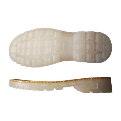 China Transparent Fashion TPR Transparent Shoe Soles With Welt for sale