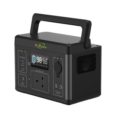 China Type C Top Travel Backup Generator Portable Solar Power Supply Charging Station BMS 300W 269Wh for sale