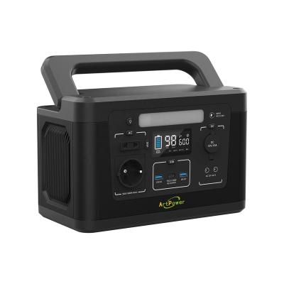 China Rv Port 600W 461Wh All Black Rechargeable Portable Power Station For Camping Use for sale