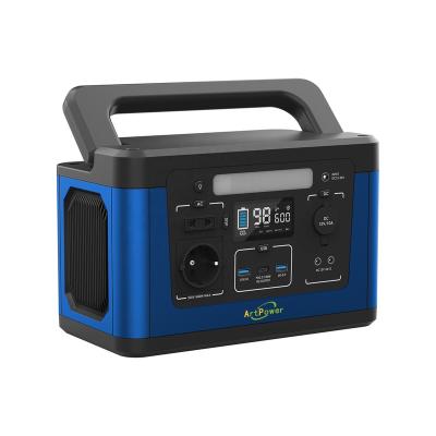 China Type C 600W 461Wh Black / Blue Rechargeable Portable Power Station For Camping Use for sale