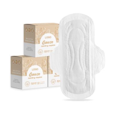 China New Madame Napkin Comfort Pure Breathable Cotton Mesh Medical Gauze Sanitary Towel Menstrual Protection Without Irritation for sale