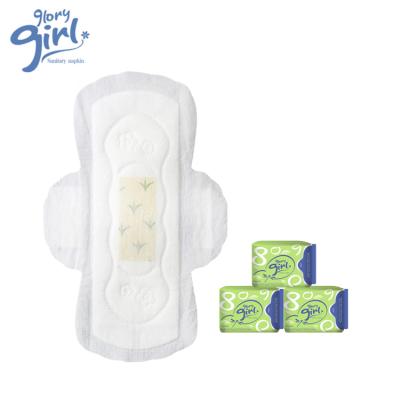 China Breathable Private Label Sanitary Napkin Tea Super Natural Polyphenols Absorbent Sanitary Pad For Women for sale