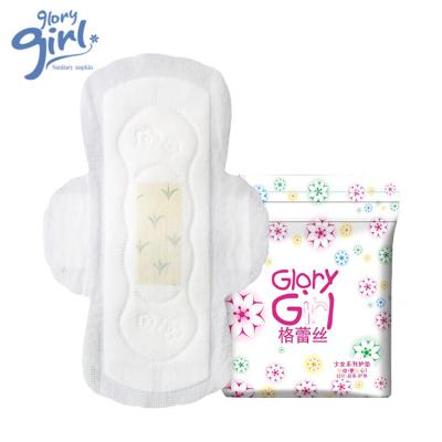 China Super Absorbent Premium Natural Private Label Polyphenols Tea Women Sanitary Napkin Disposable Sanitary Napkin Factory for sale