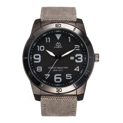 China Japan Mov't Water Resistant Big Boys Army Day/Date Cool Man Sport Watches For Teenagers for sale