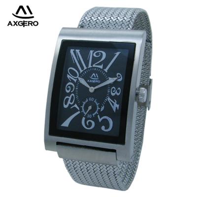 China Luxury Square Shaped Chronograph Axgero Private Label OEM Man Wristwatch for sale