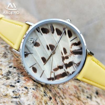 China Water Resistant Fashion leather wrist colorful 3 atm water resistant watch women 2018 for sale