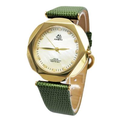 China Water Resistant Japan Movt Quartz Stainless Steel Back Watch Waterproof Leather Women for sale